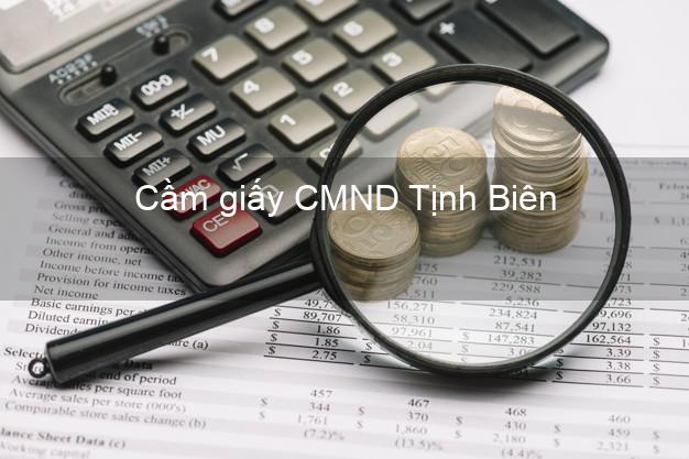 Cầm giấy CMND Tịnh Biên An Giang trực tuyến